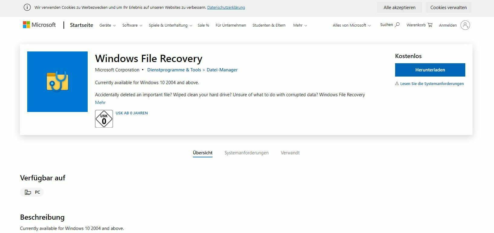 Windows File Recovery Tool